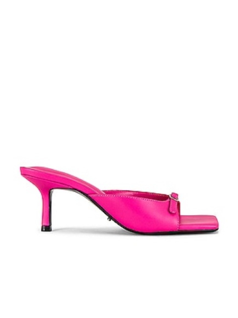 TONY BIANCO Acid Pink Open-Toe Mid Heel Mules